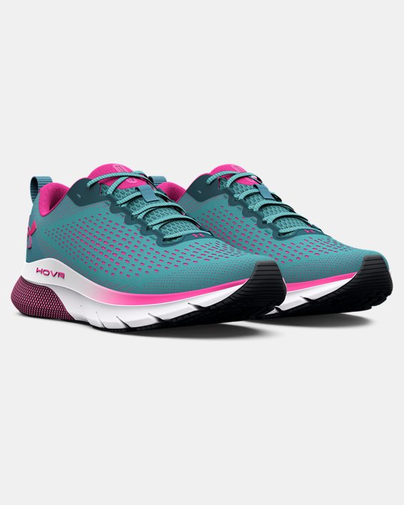 Women's UA HOVR™ Turbulence Running Shoes in Blue image number 3